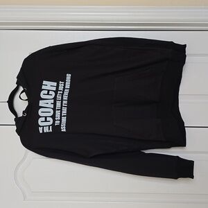 I am a coach black hoodie size XL